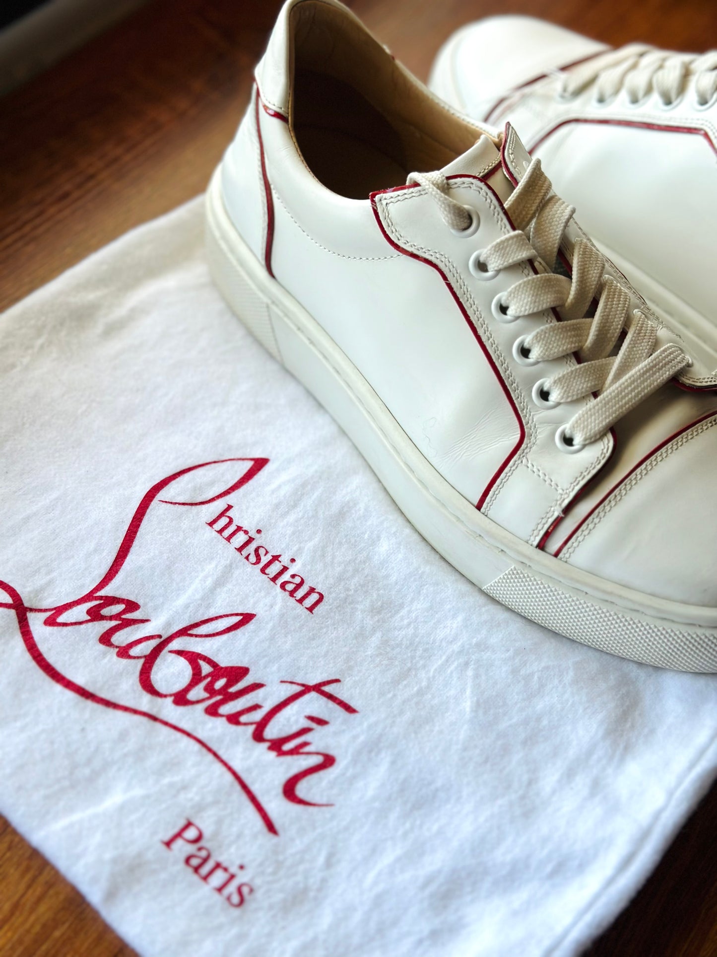 Christian Louboutin | Vieirissima Two-Tone Leather Sneakers