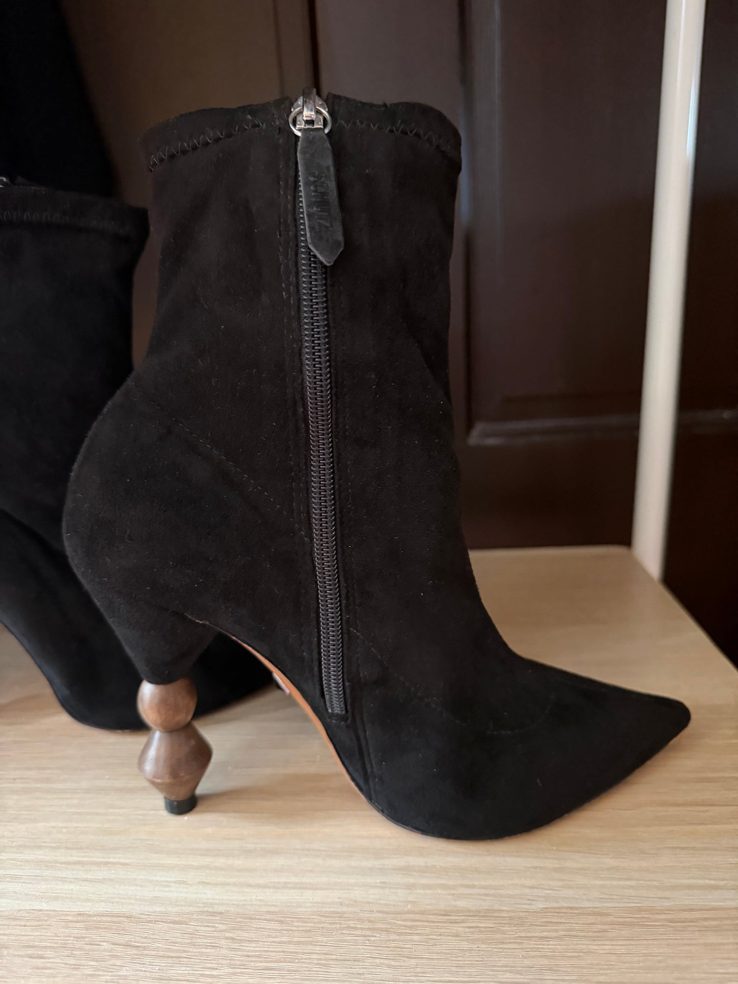Schutz | Suede Boot Heels, 7.5