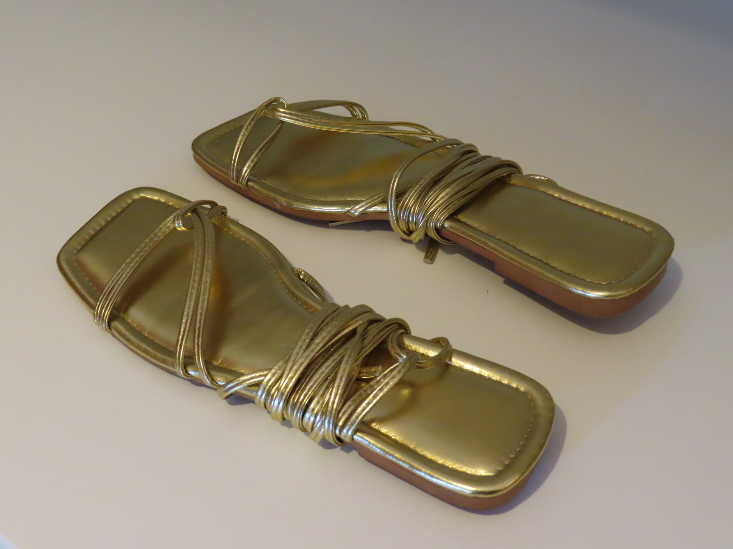 Gold Strappy Sandal