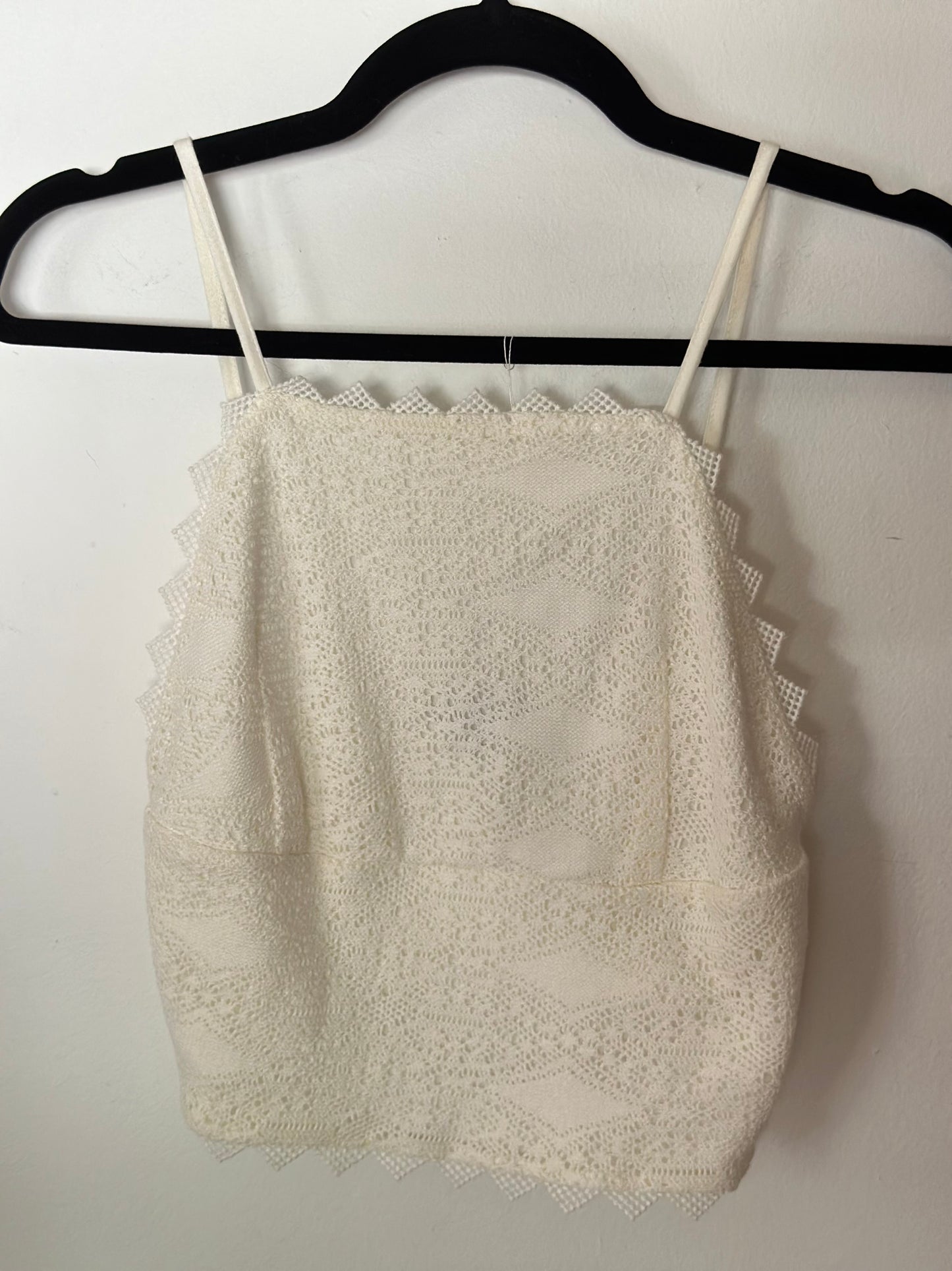 Topshop | White Crochet Cami Top
