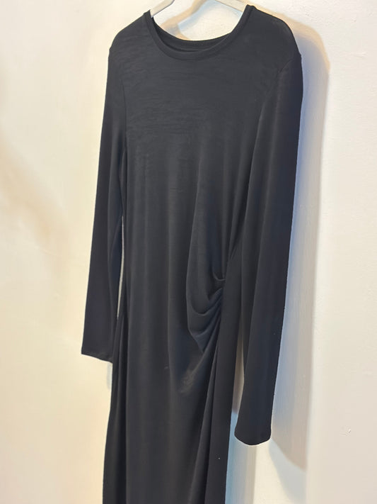 Banana Republic | Cozy Knit Long-Sleeve Ruched-Side Dress