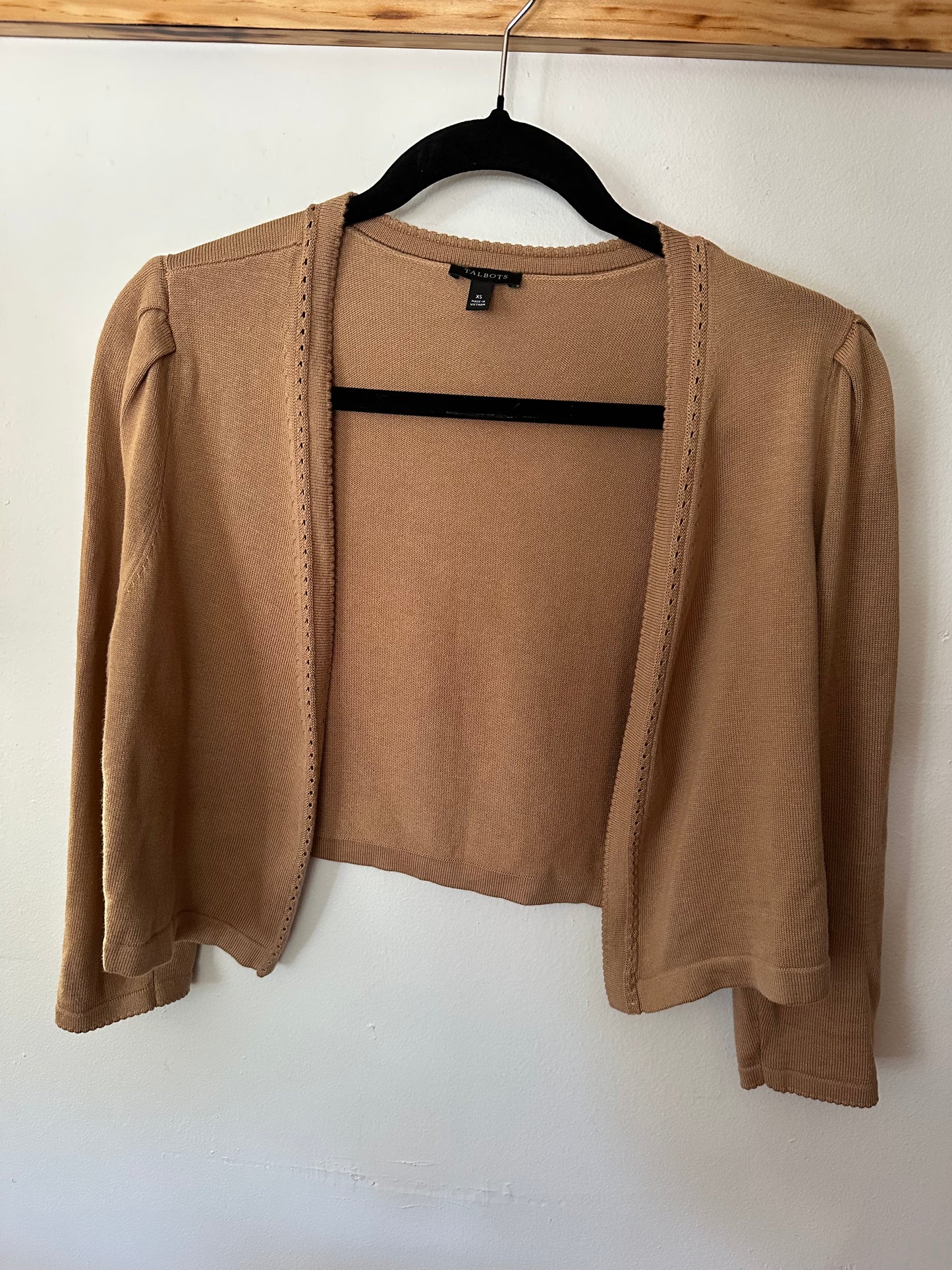 Talbots | Tan Cardigan, XS