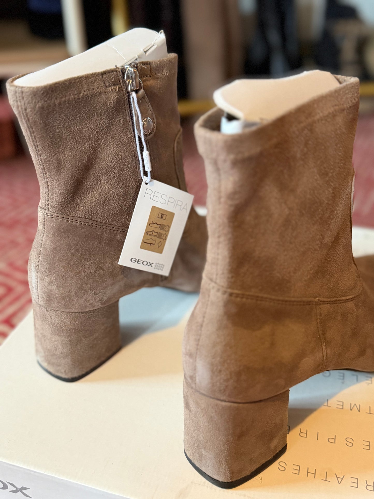 Geox | Bigliana Suede Ankle Boots, 8