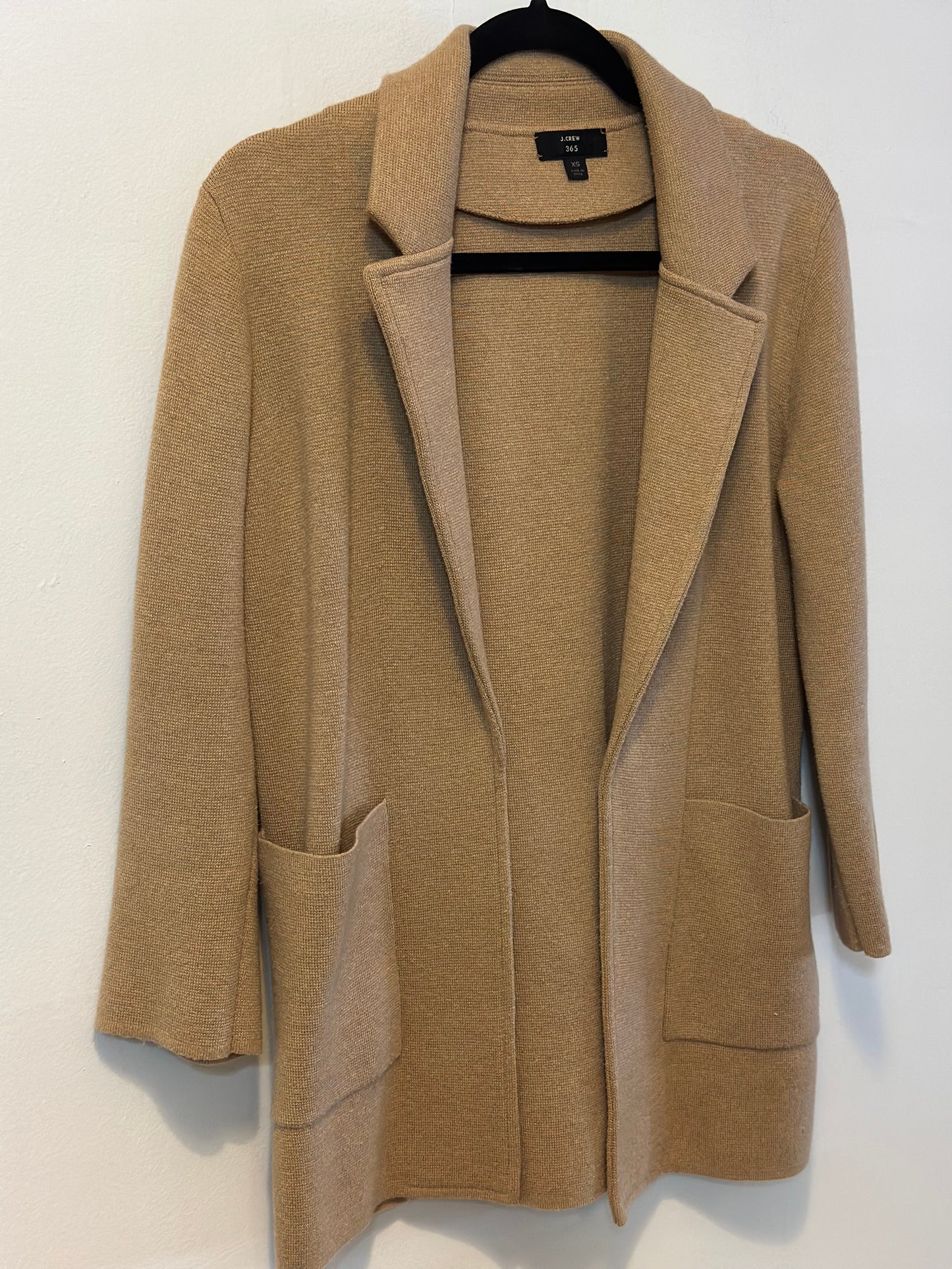 J Crew | Merino Wool Blend Open-Front Cardigan