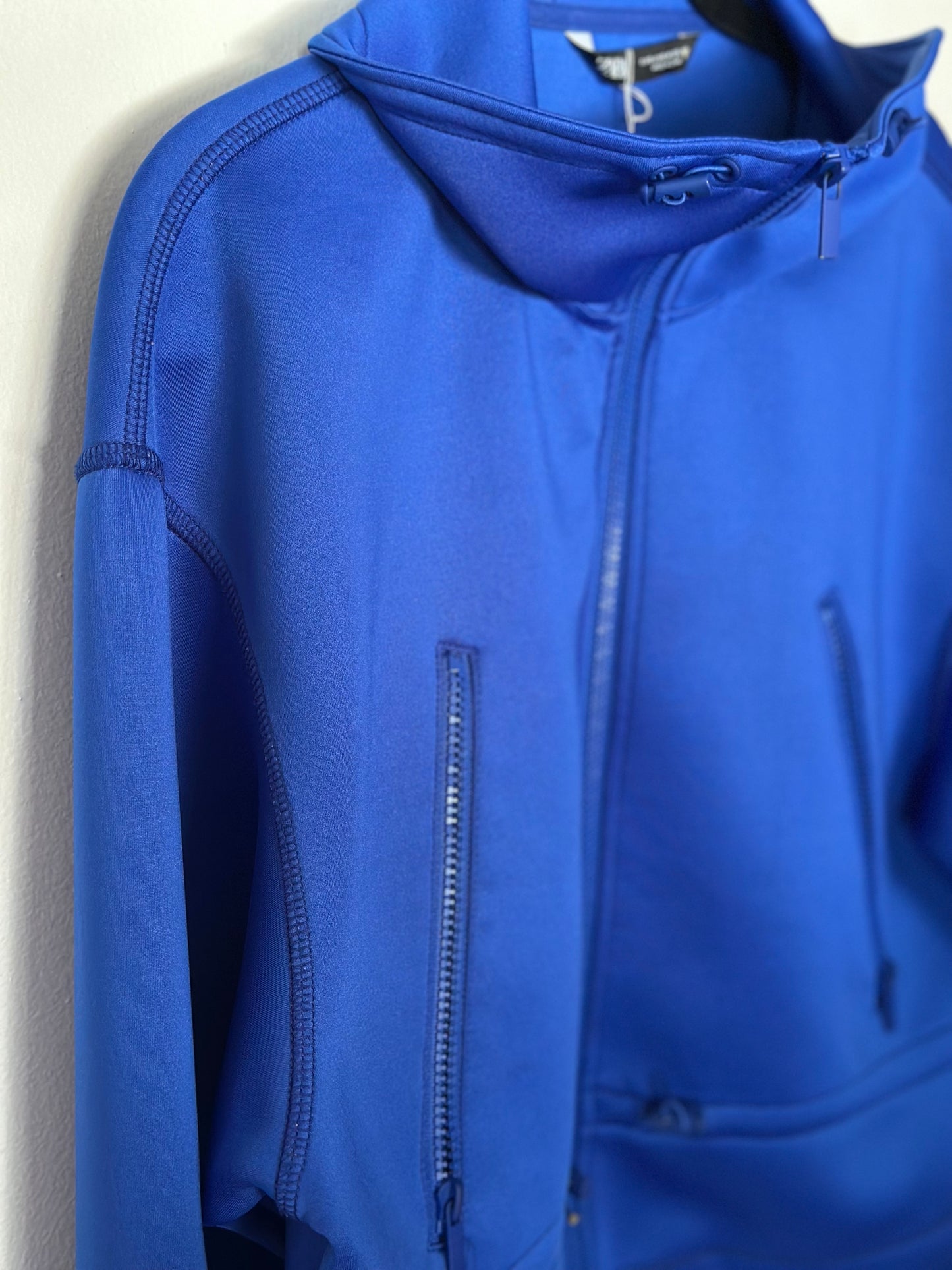 ZARA | Electric Blue Neoprene-Style Crop Jacket