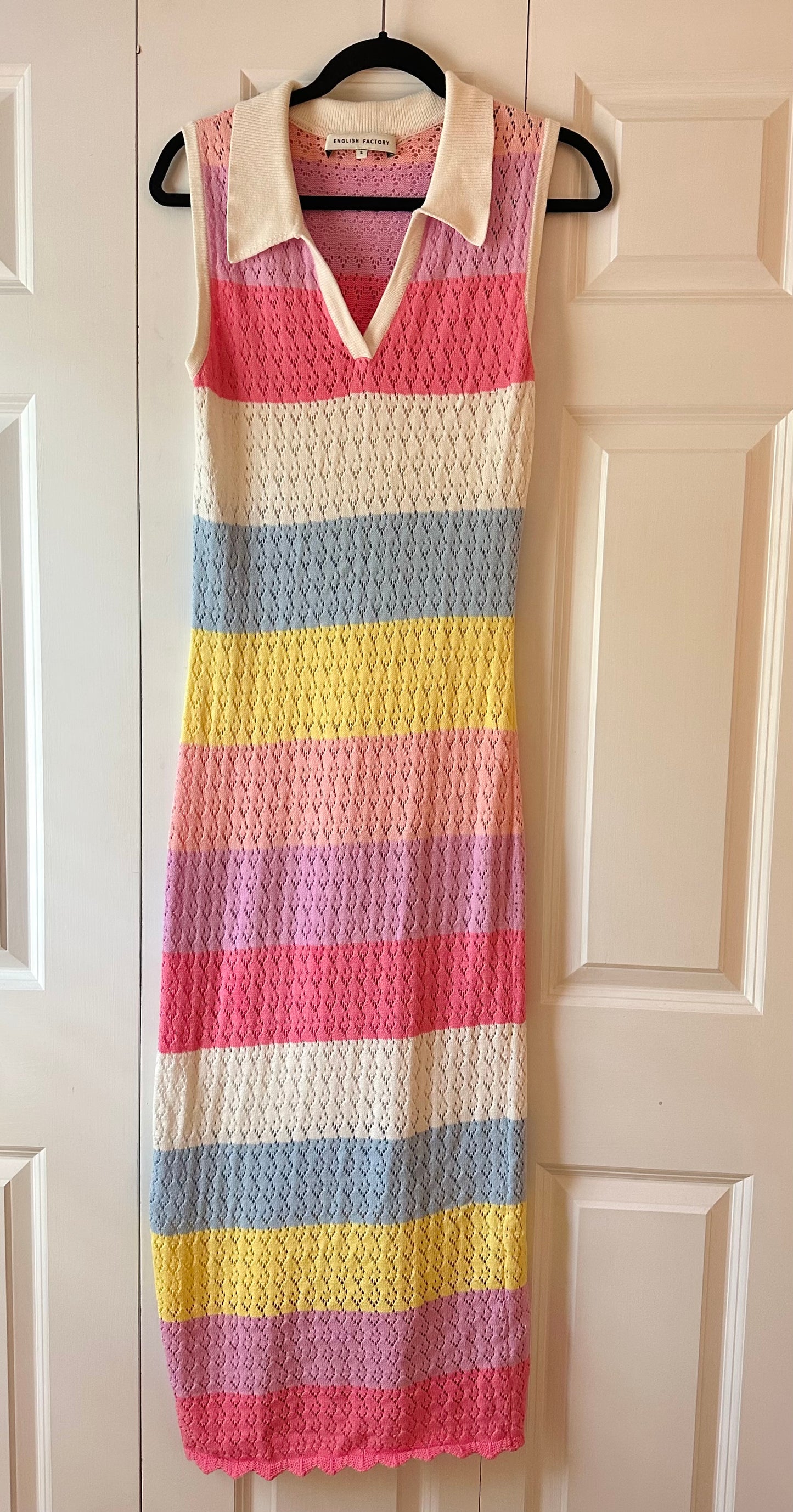 English Factory | Crochet Knit Maxi Dress