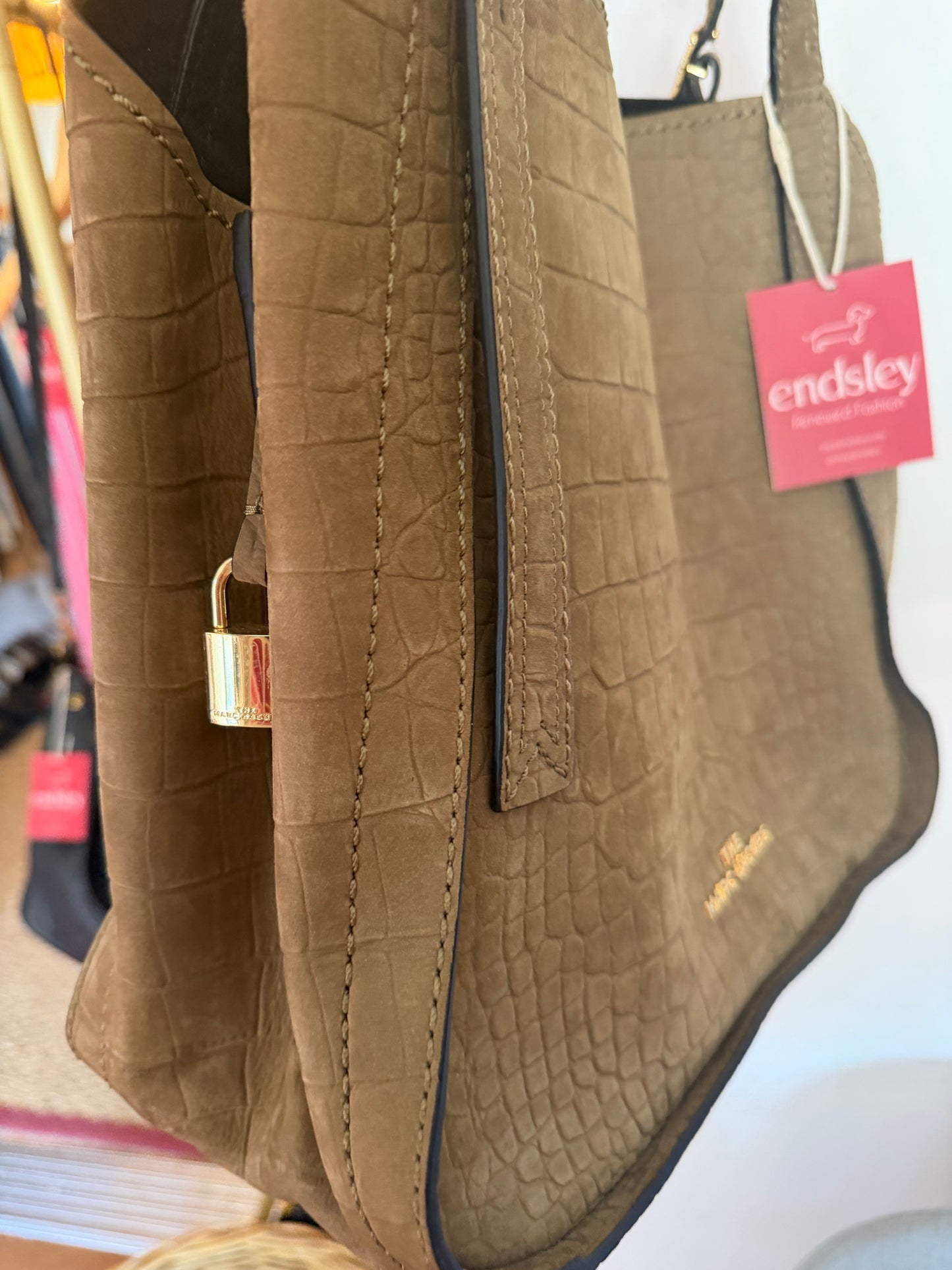 The Marc Jacobs | Suede Alligator Tote, Medium