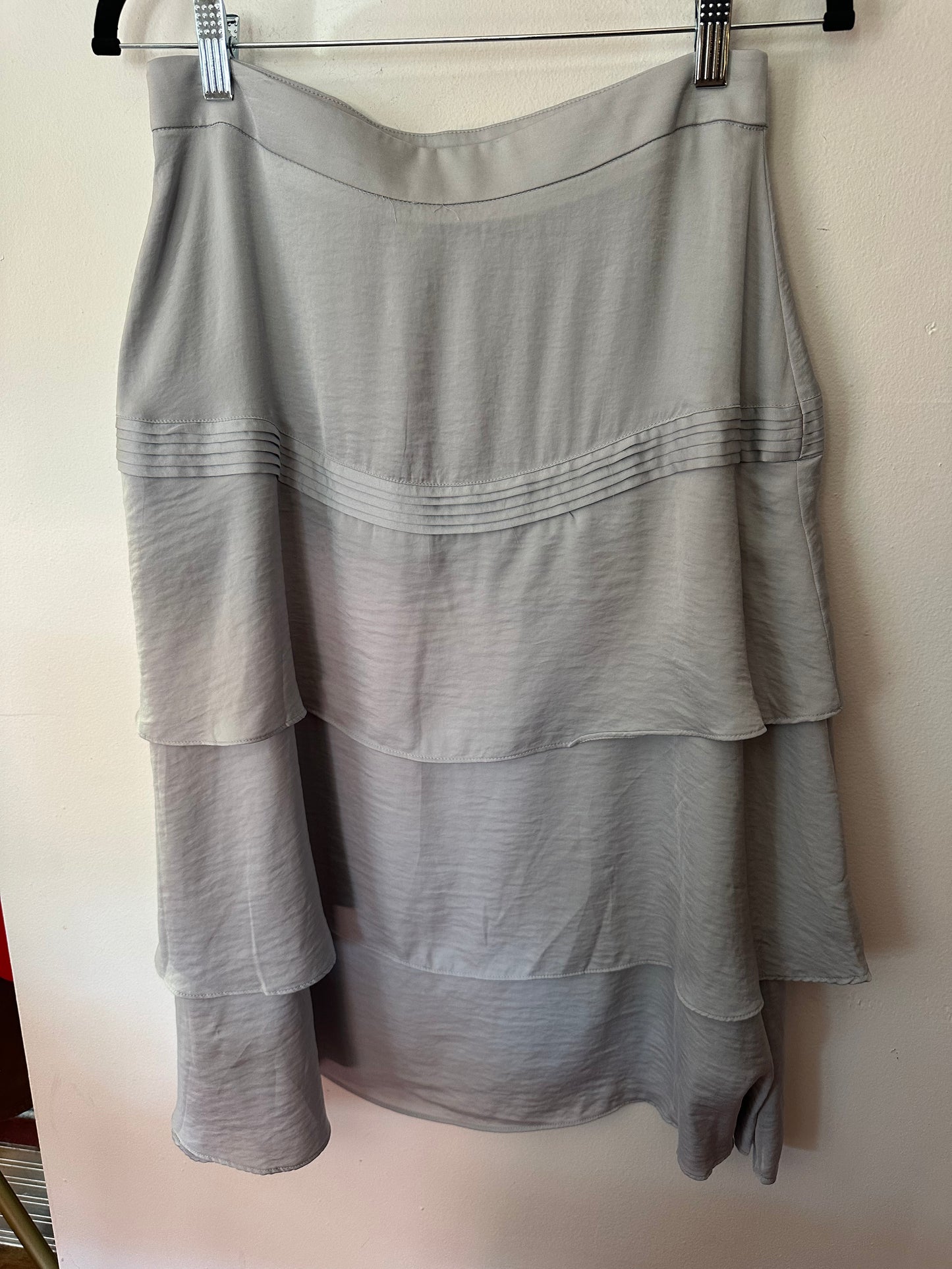 Banana Republic | Gray/Silver Tiered Skirt, 4