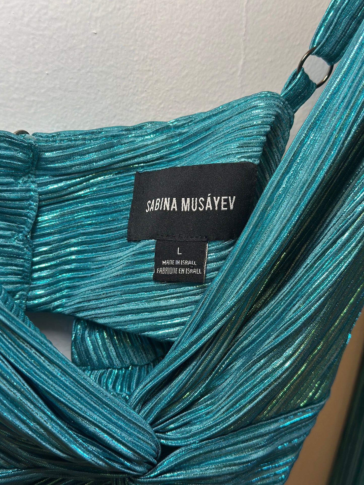 Sabina Musáyev | Shimmery Aqua Set