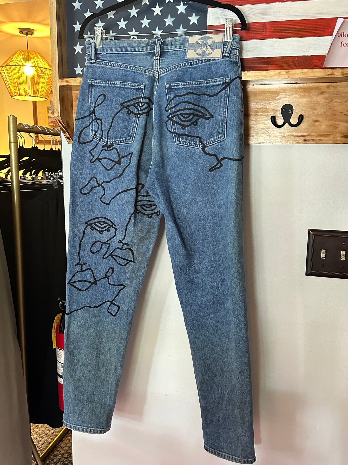 Lauren Ridenour | Abstract Print Denim