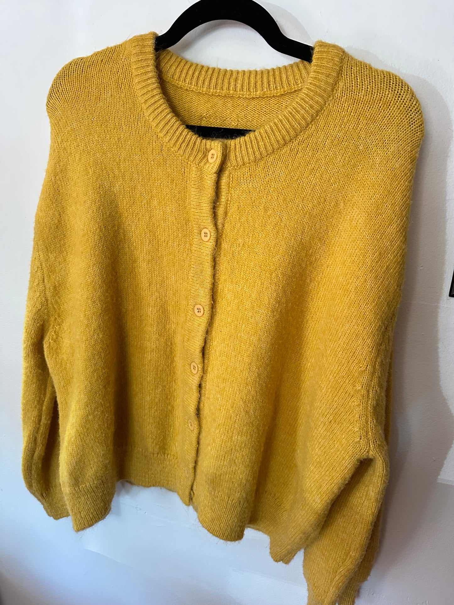 Daily Drills | Dark Yellow Button Up Sweater, M/L