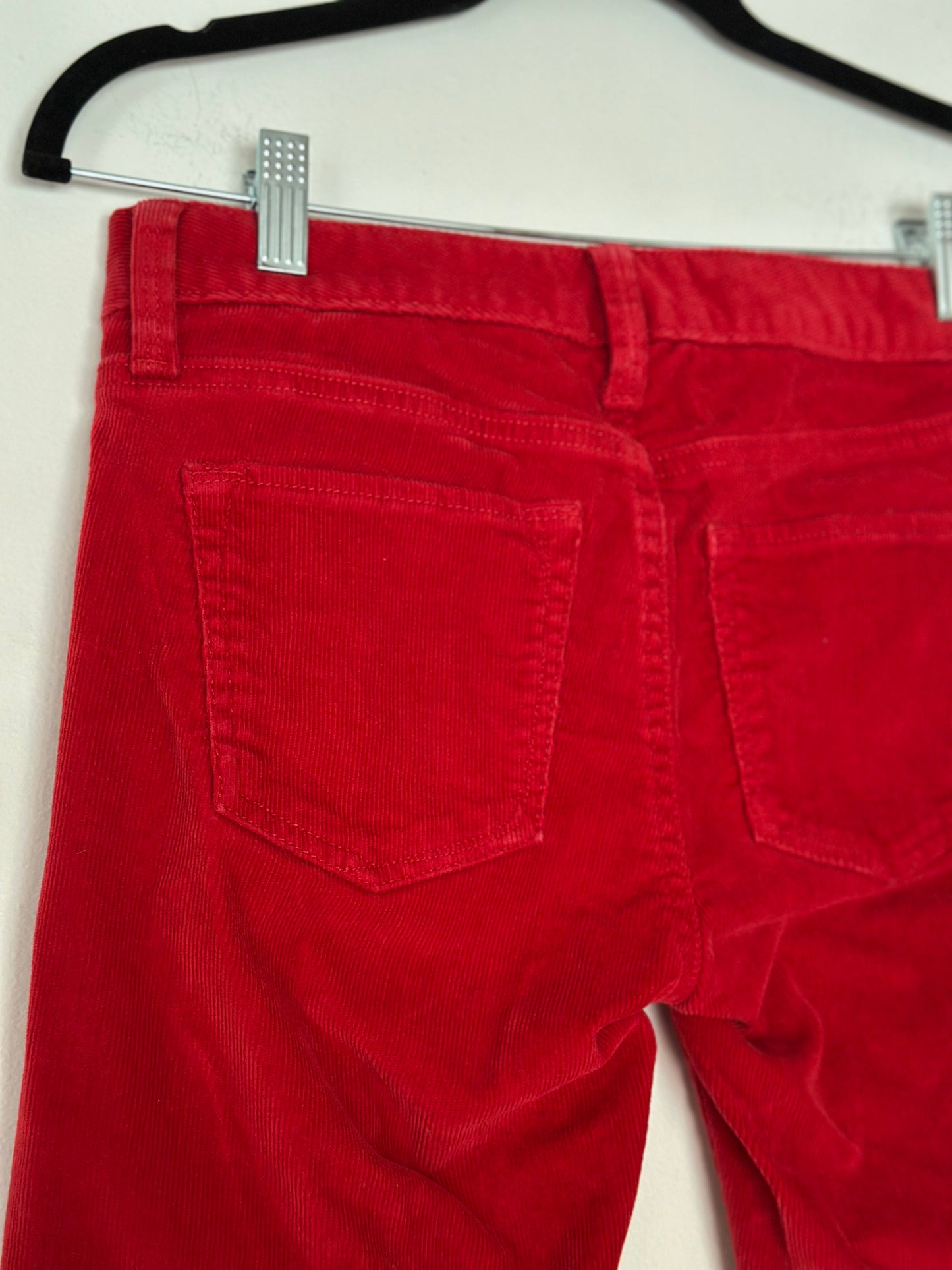 Banana Republic | Flat Front Red Corduroy Pants