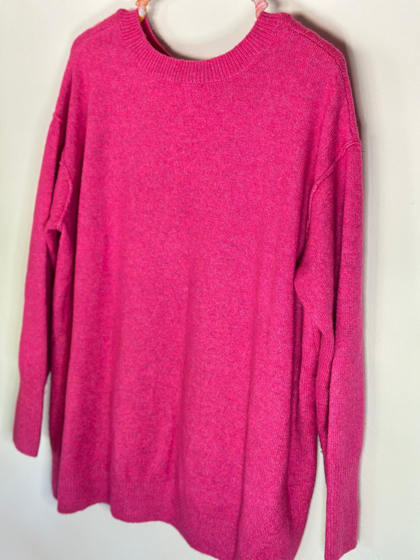 Vince Camuto | Hot Pink Crew Neck Sweater