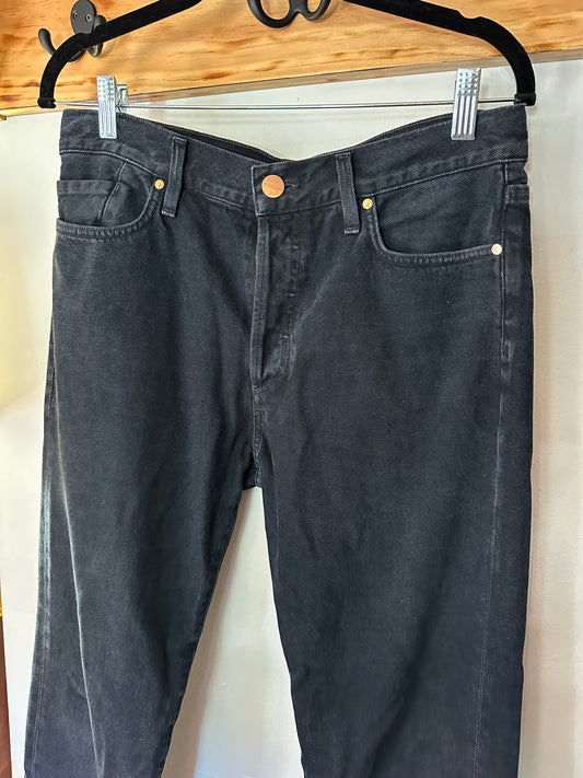 Goldsign | Black Straight-Leg Jeans, 27
