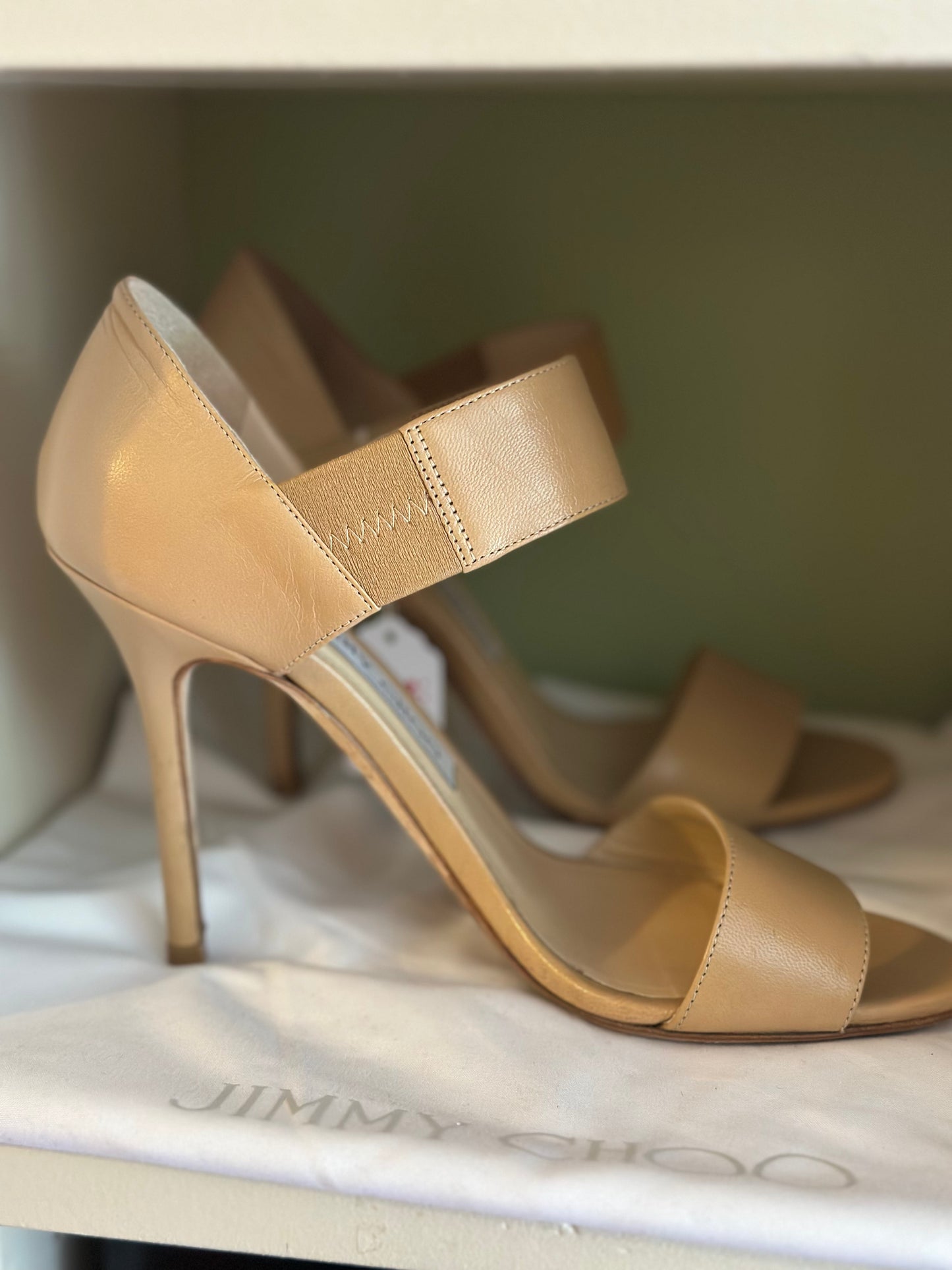 Jimmy Choo | Alana Leather Double-Band Heel