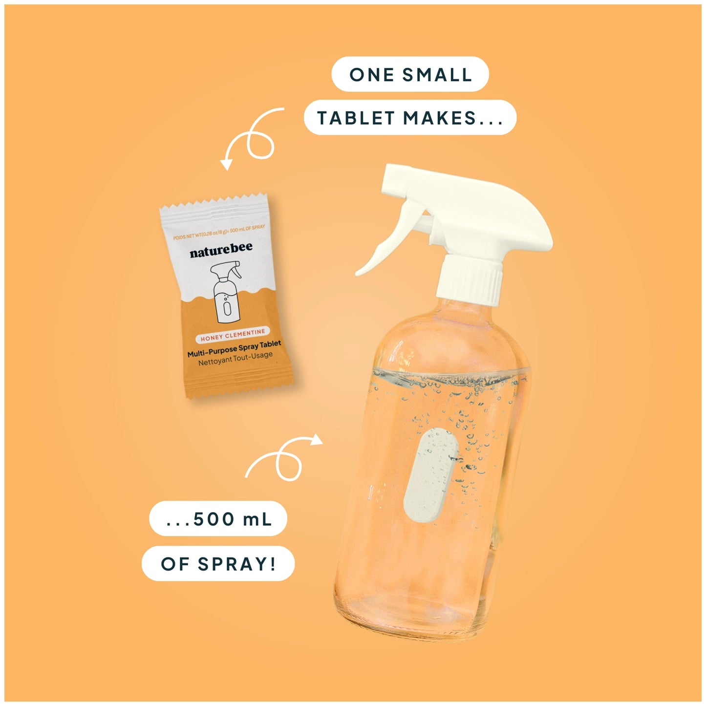Honey Clementine Concentrated Multi-Purpose Spray Tablets