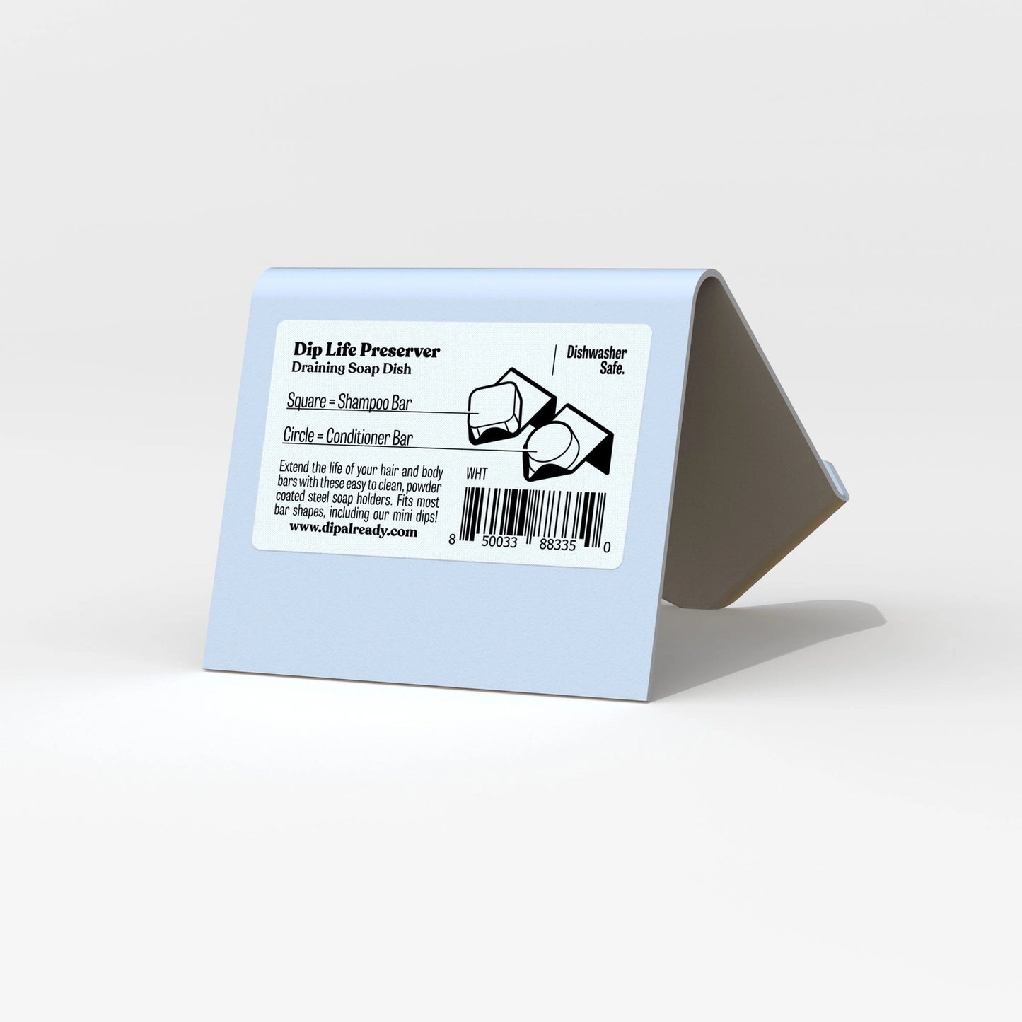 Life Preserver: White Draining Soap Dish (Single Unit)