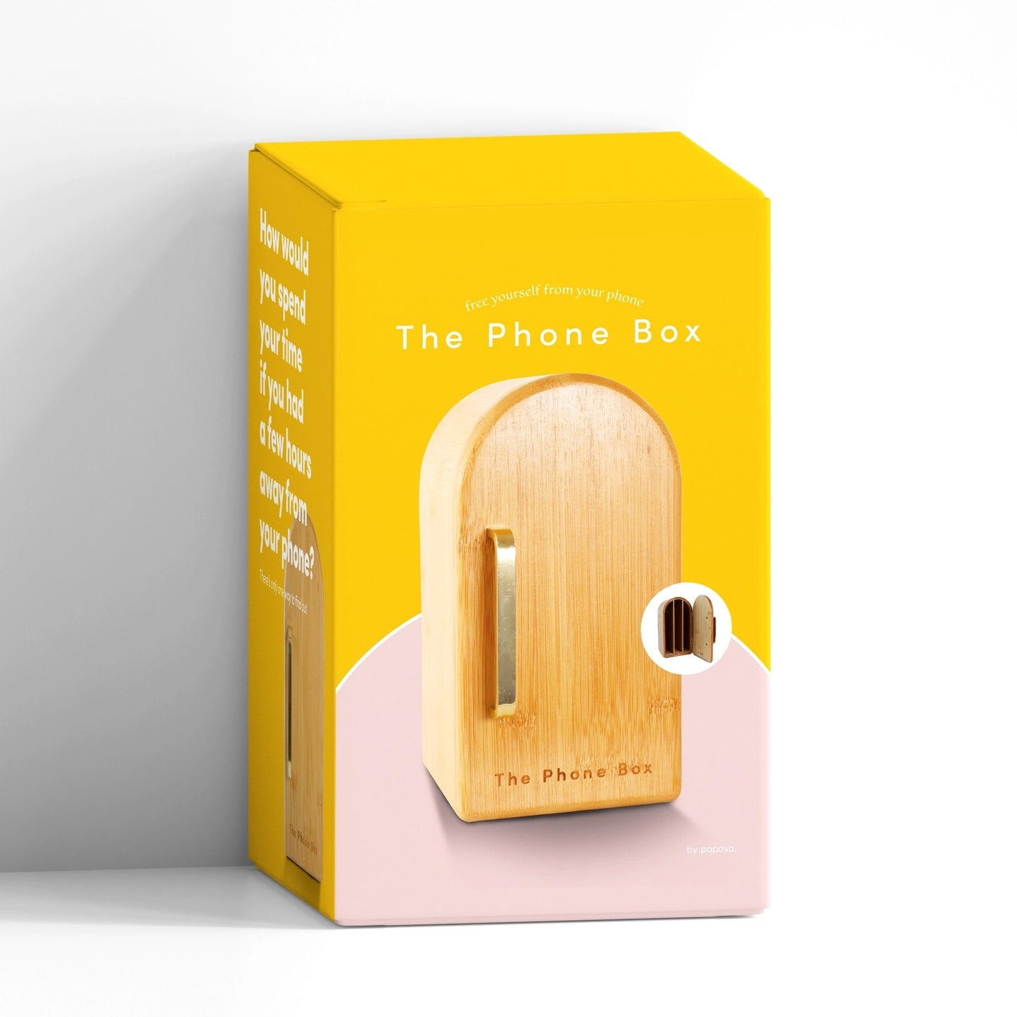 The Phone Box - Natural Wood