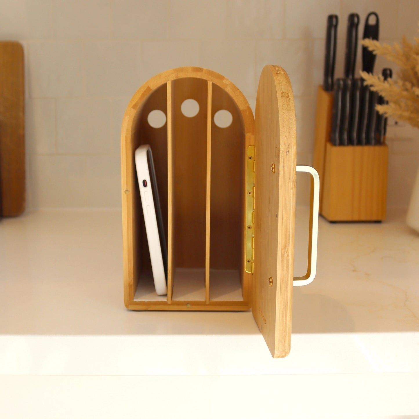 The Phone Box - Natural Wood