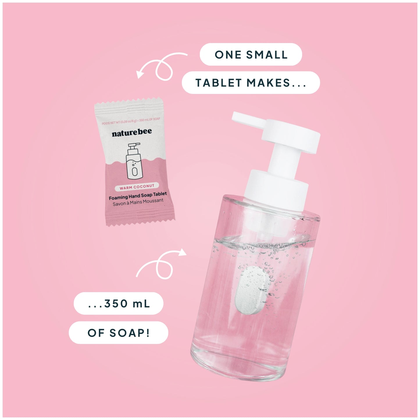 Warm Coconut Concentrated Foaming Hand Soap Refill Tablet