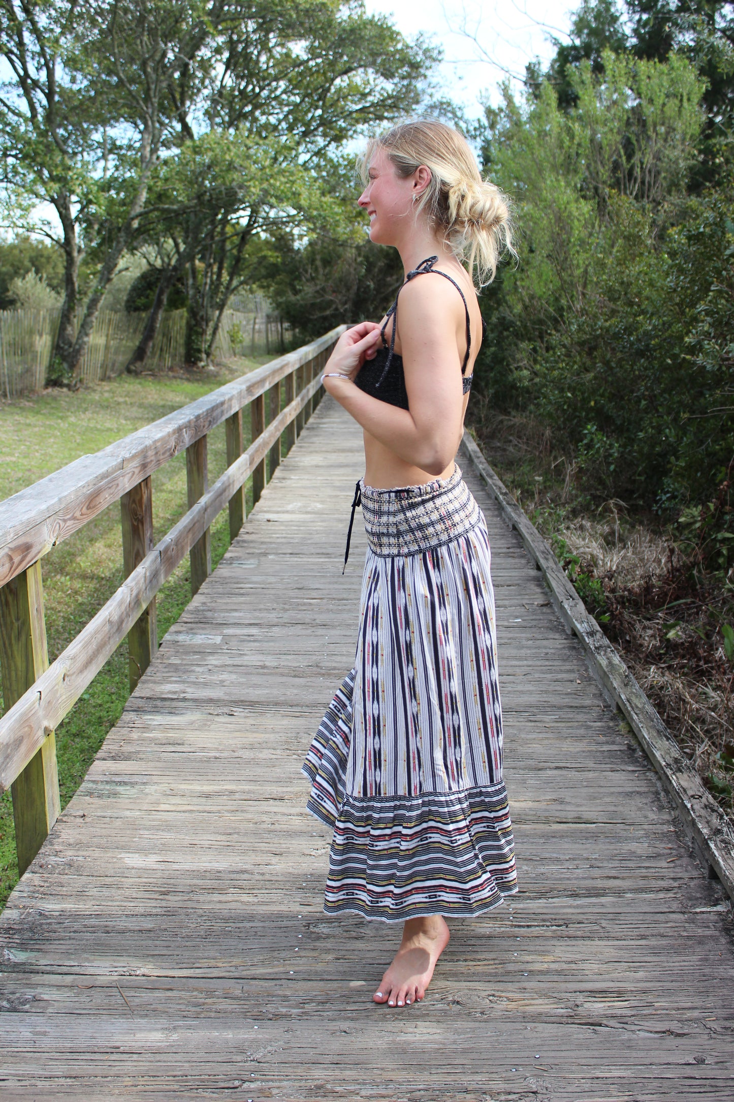 Maeve | Boho Smocked Pants, XS