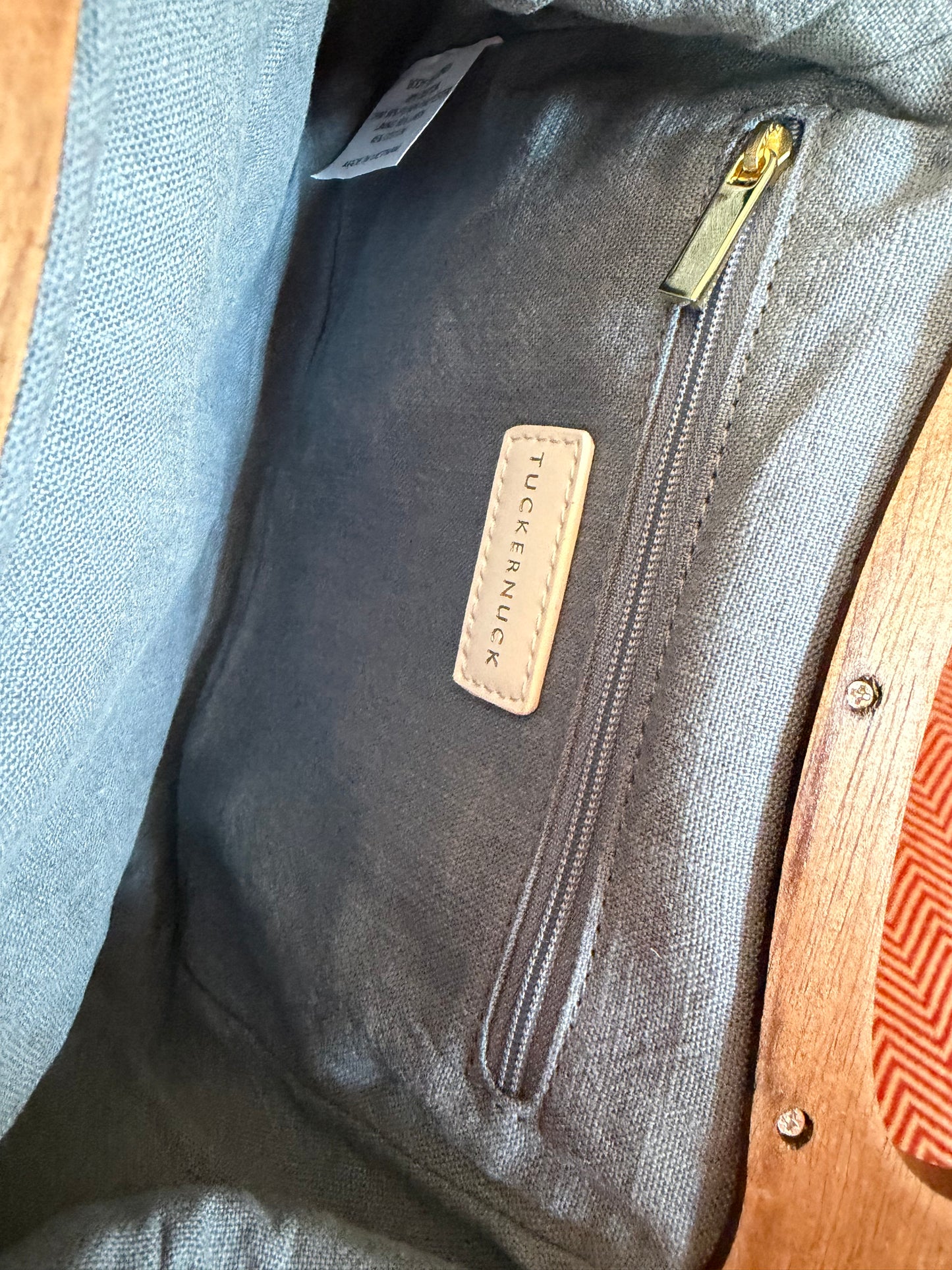 Tuckernuck |  Floral Bermuda Wooden Handle Bag