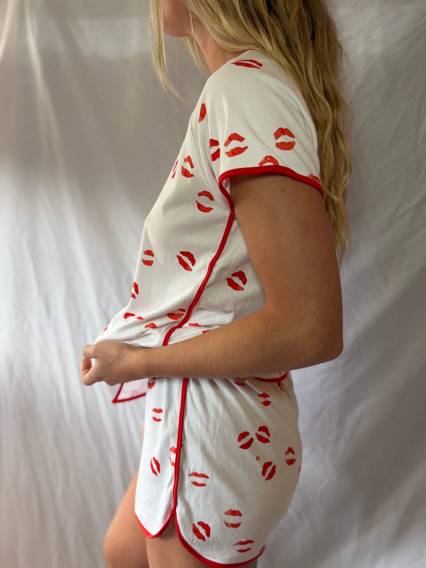 Kate Schelter x LAKE | Kisses Pajama Set, S