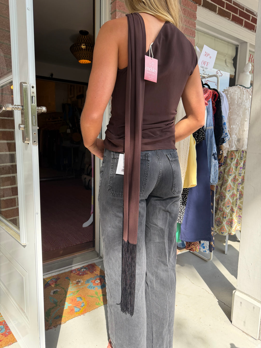 Mango | One Should Wrap Neck Tassel, XS