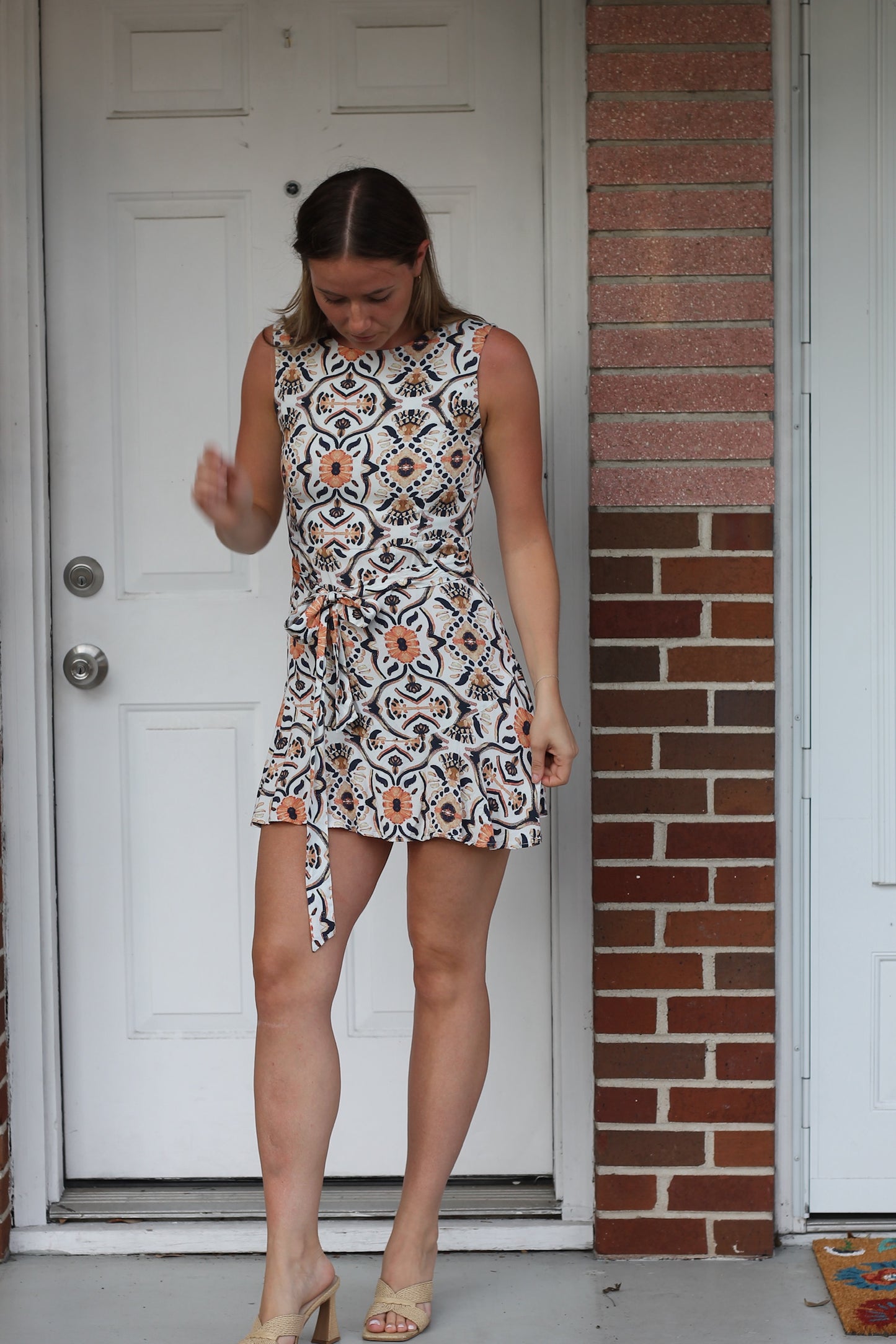 Shore | Mini Floral Tie Dress