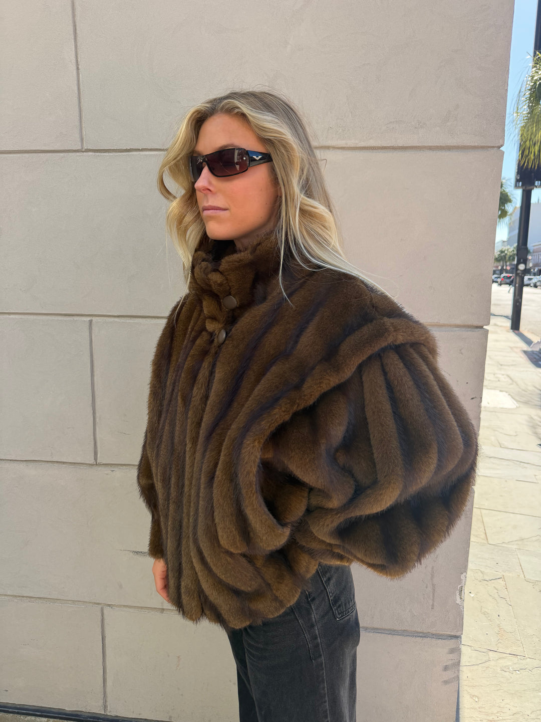 Ducie | Katja Fur Jacket, XS (Oversized)