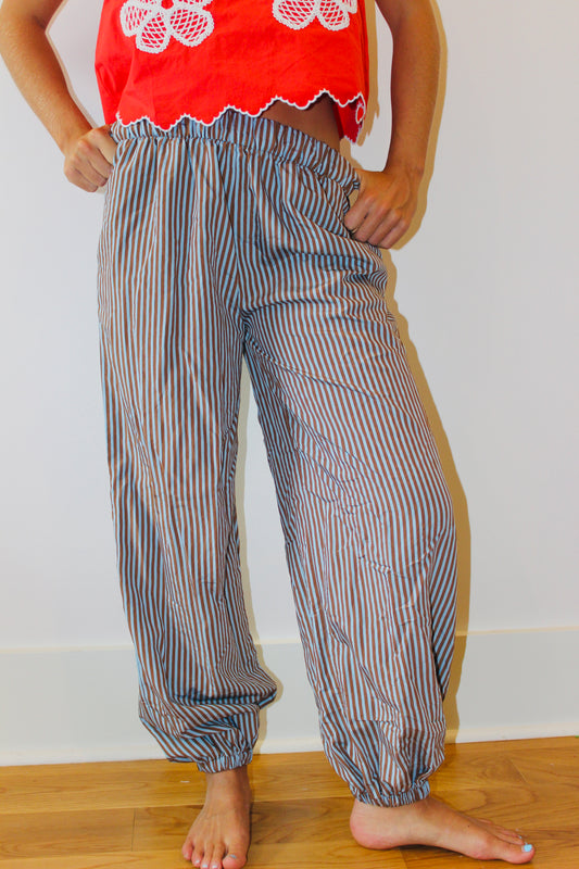 Zara | Striped Balloon Pants, XS