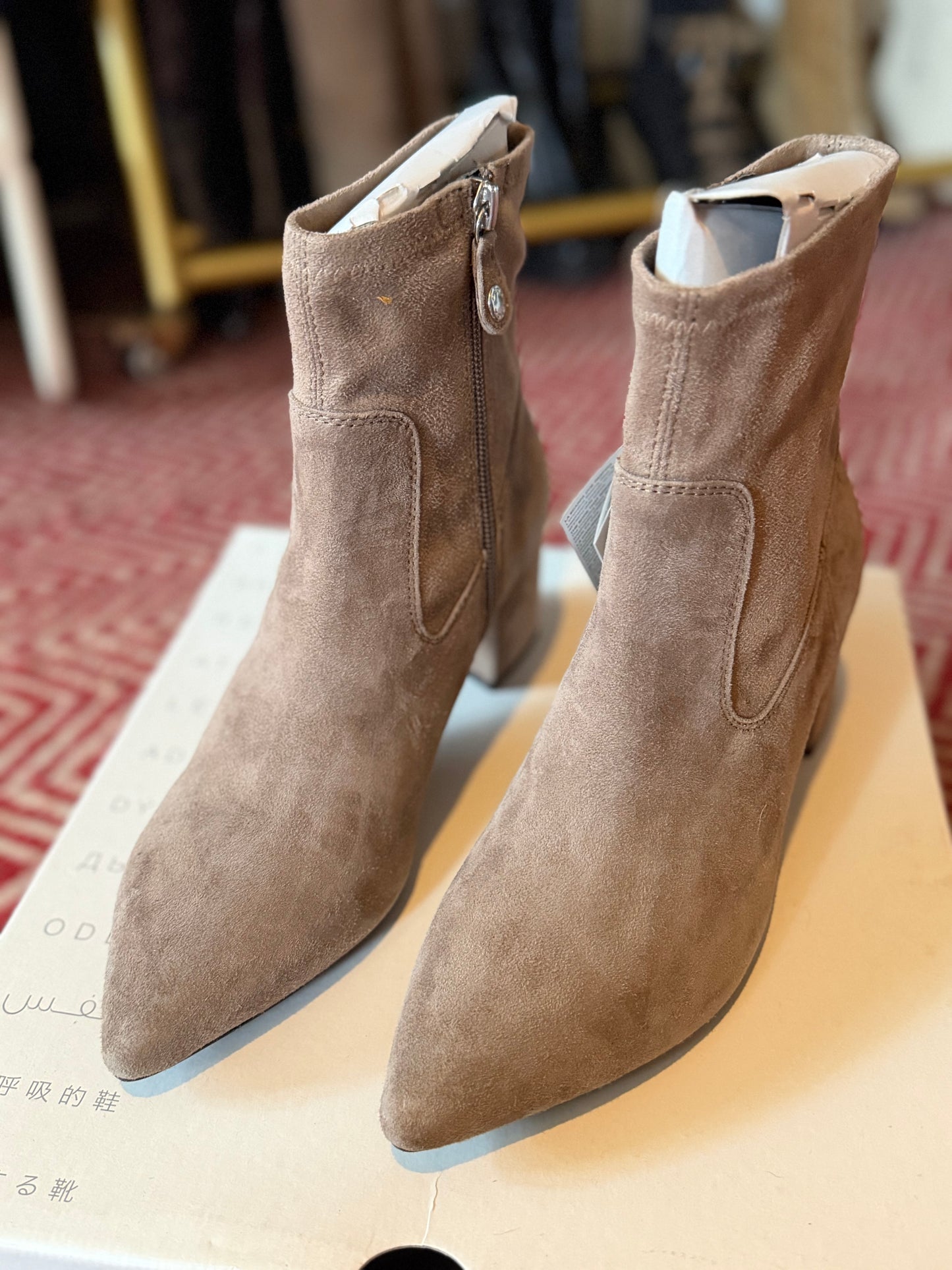 Geox | Bigliana Suede Ankle Boots, 8