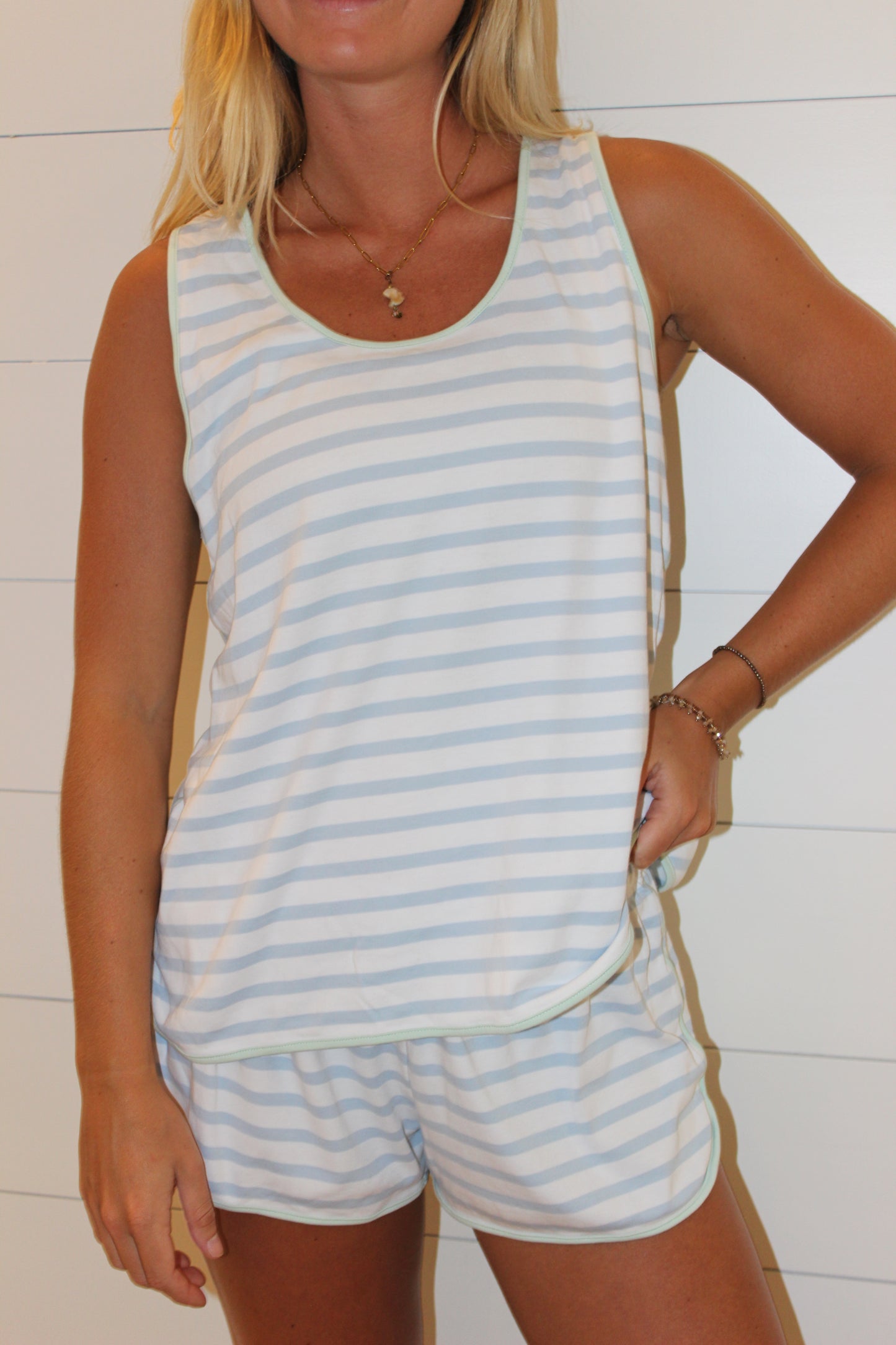 Lake |  Striped 3 Piece Pima Bundle, L