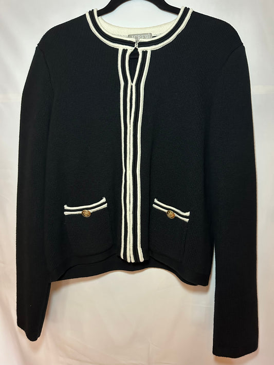 Black J Crew 100% Cotton Sweater with Pockets, L