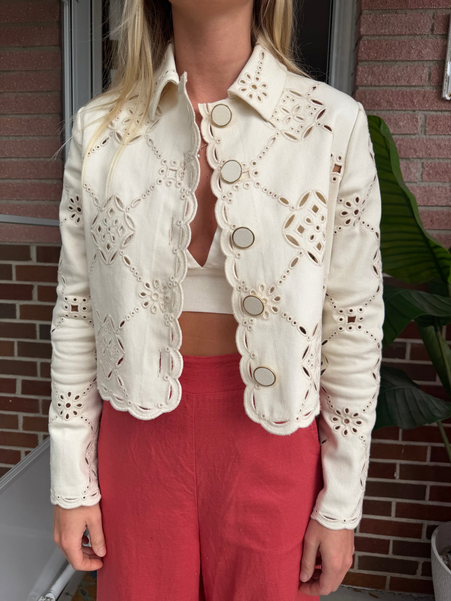 Veronica Beard | Adelaide Eyelet Jacket