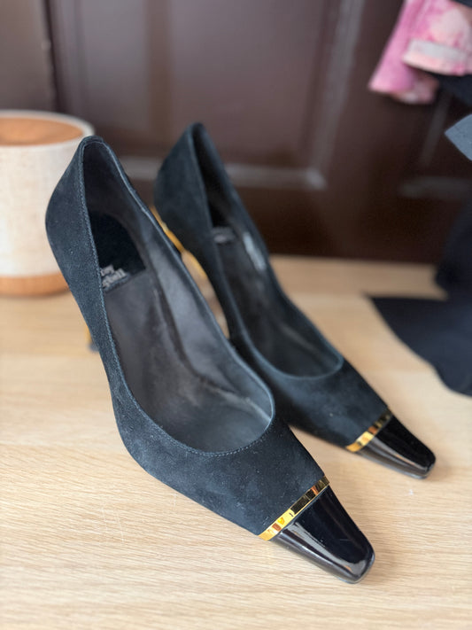 Jeffrey Campbell | Black Suede Pumps, 7.5