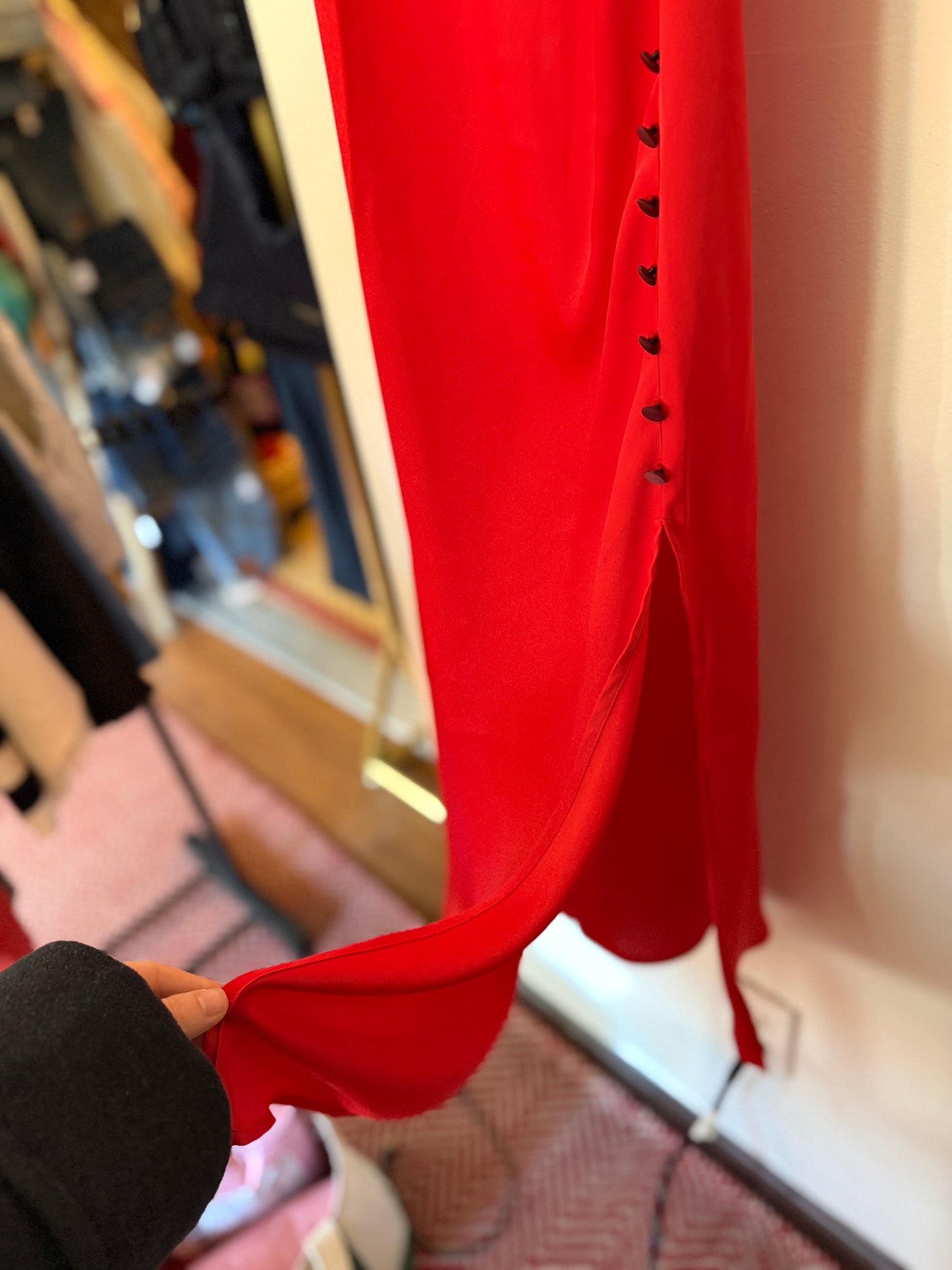 Maeve | Red Midi Dress, XS