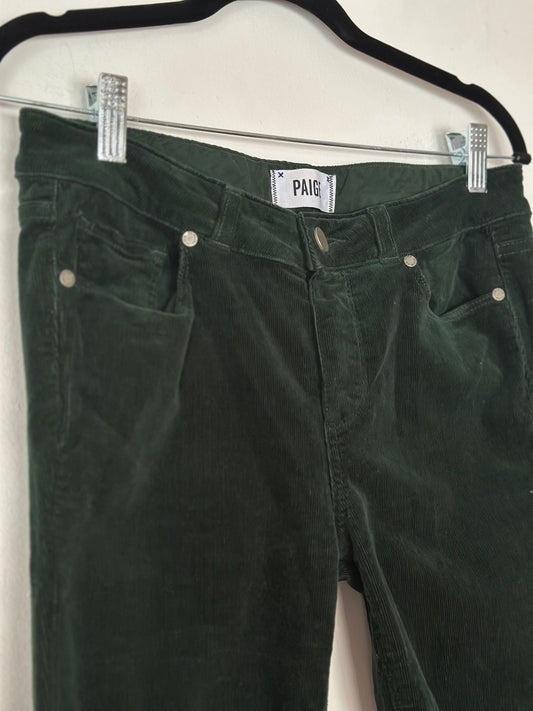 PAIGE | Verdugo Ultra Skinny in Dark Green Corduroy