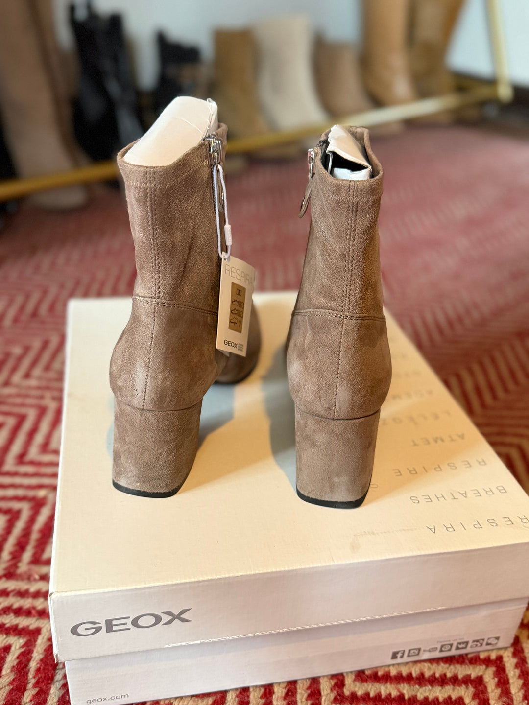 Geox | Bigliana Suede Ankle Boots, 8