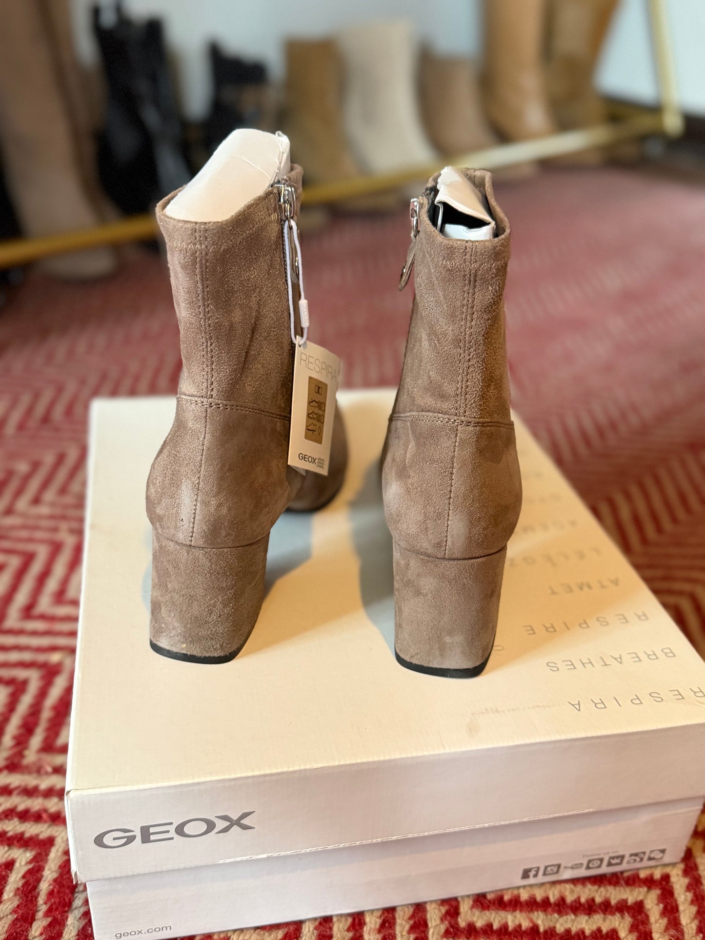 Geox | Bigliana Suede Ankle Boots, 8