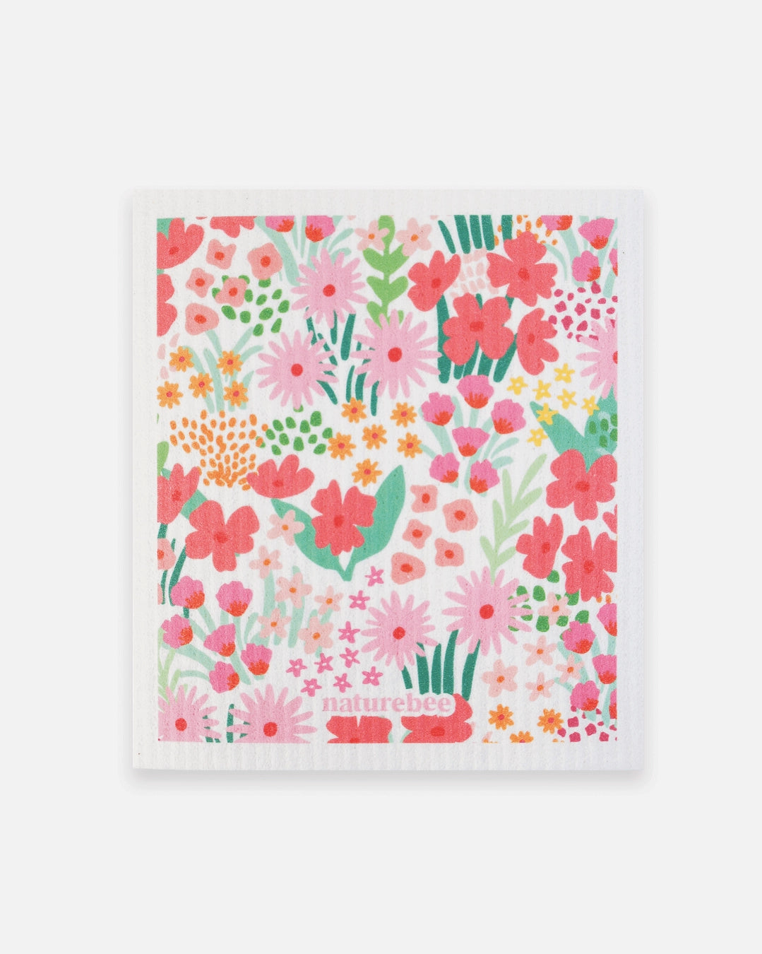 Sponge Cloth Floral Pink
