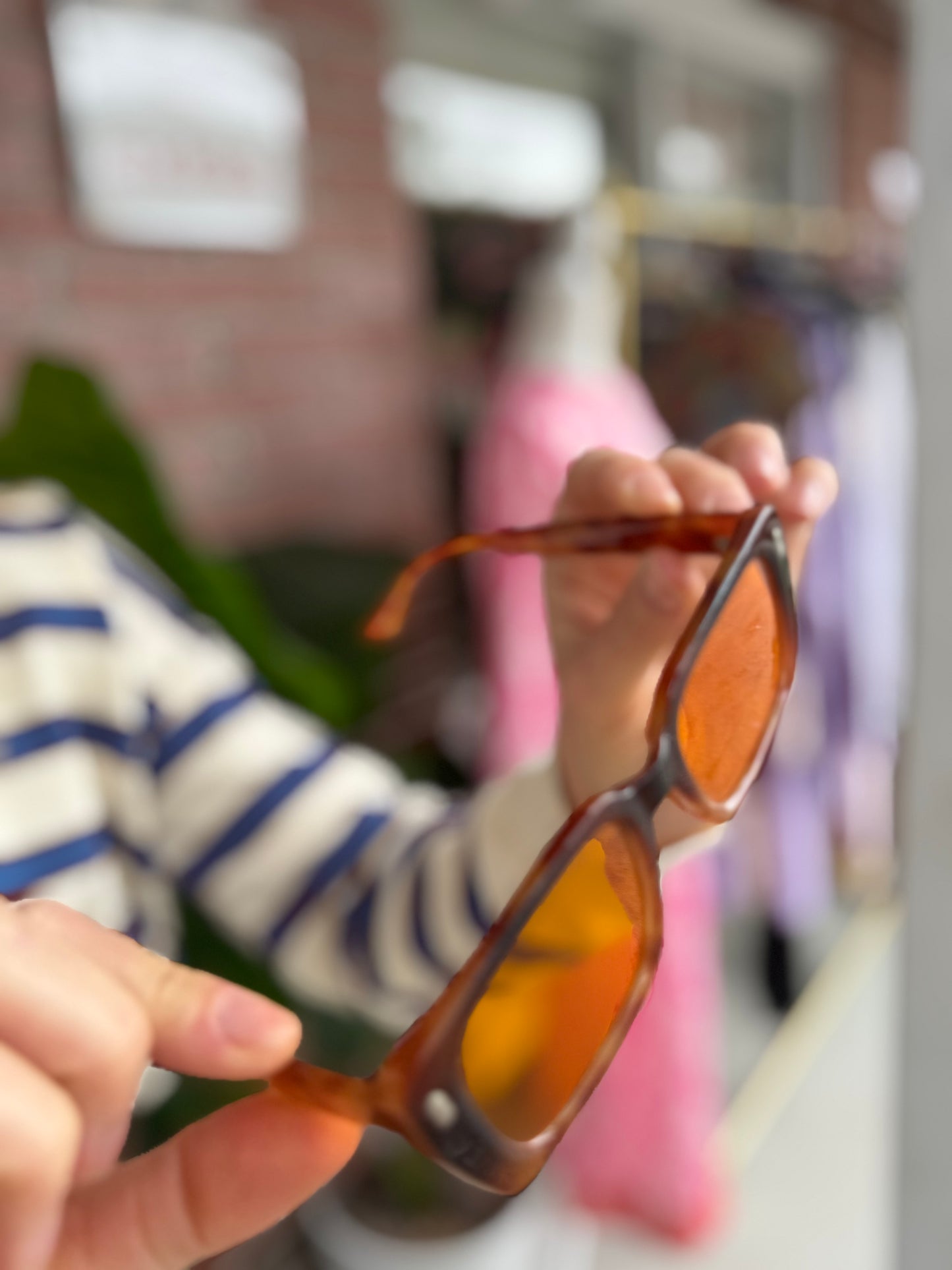 Orange Tortoise Sunglasses