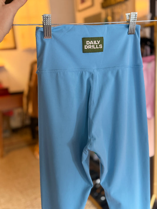 Daily Drills | Baby Blue Leggings, XS