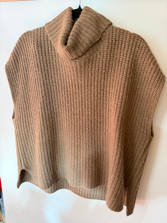 Splendid | Brown Sleeveless Turtleneck, S