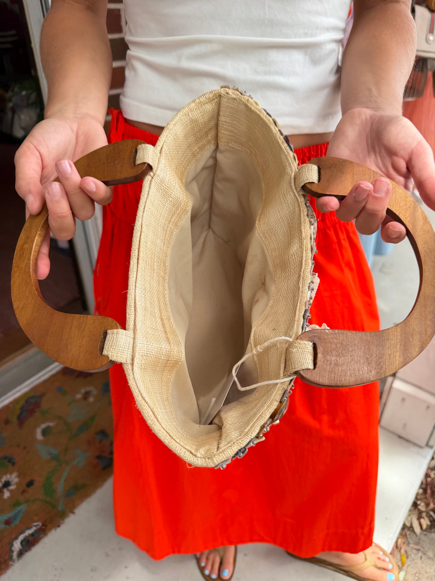 Tan Seashell Bag