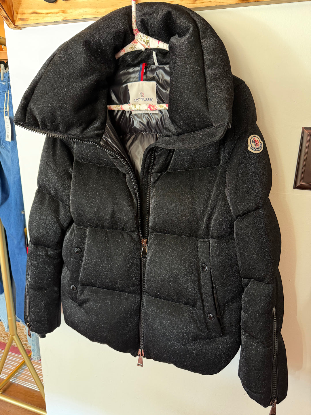 Moncler | Bandama Giubbotto Glitter Down Puffer Jacket