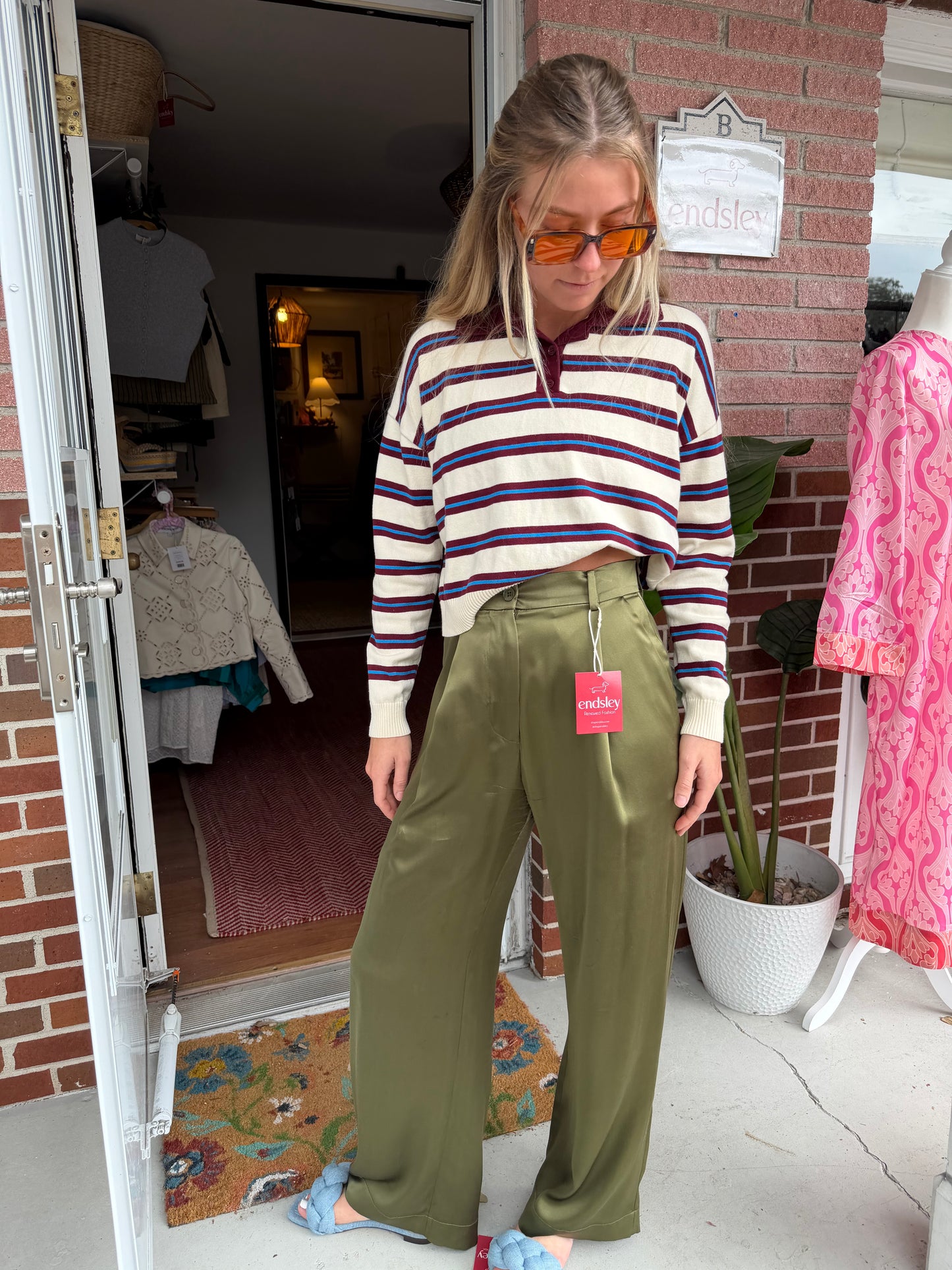 Sablyn | Brooke High Rise Silk Trouser, XS