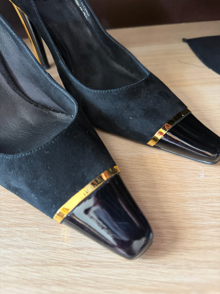 Jeffrey Campbell | Black Suede Pumps, 7.5
