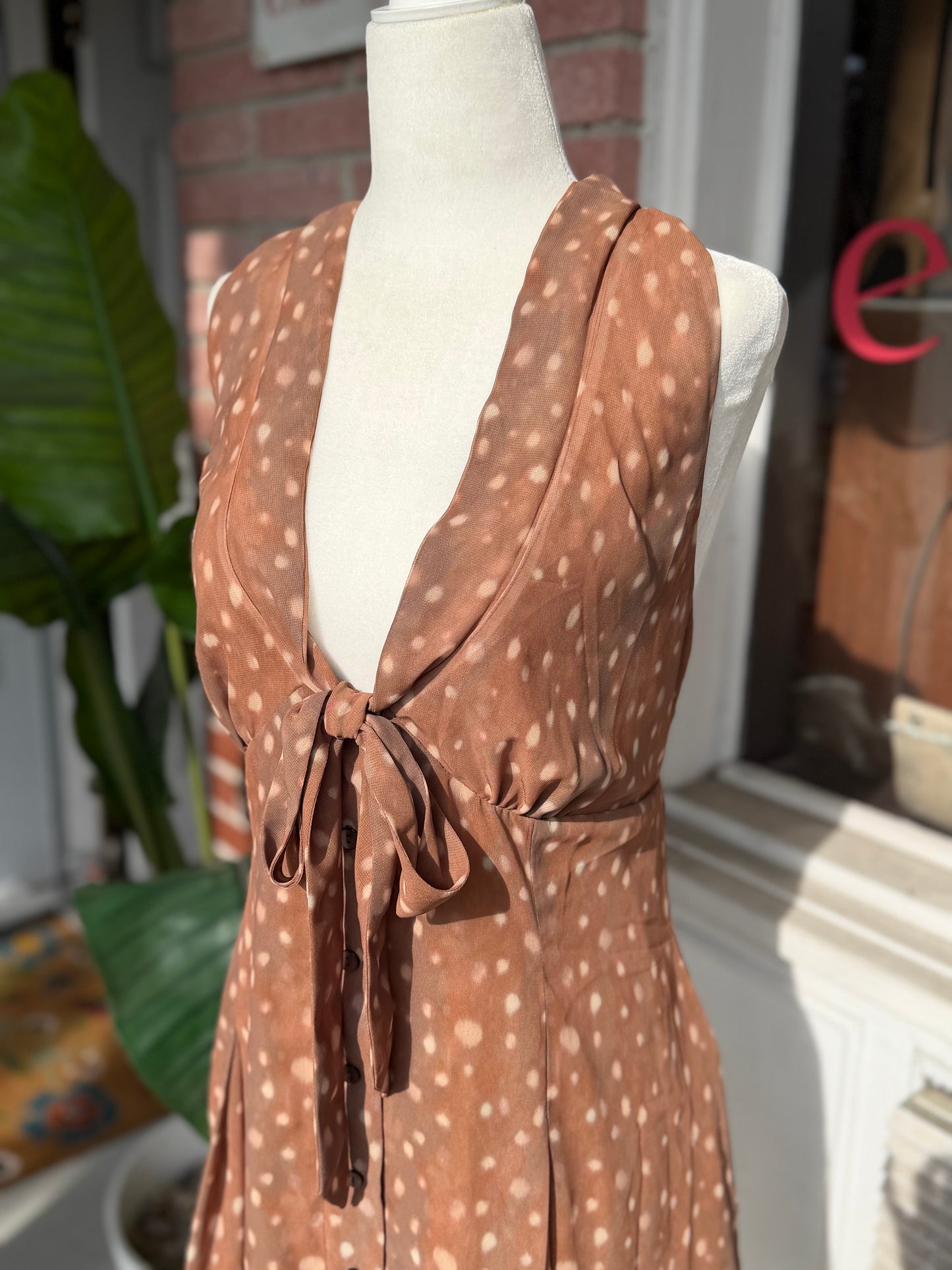 Frankies Bikinis | Bloom Chiffon Mini Dress, XL