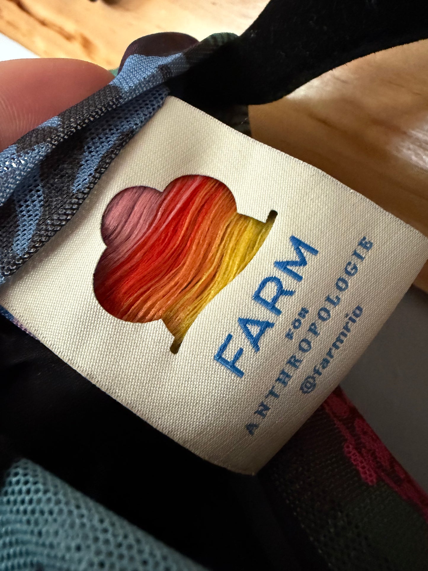 Farm Rio | Long-Sleeve Mock-Neck Mesh Slim Midi Dress